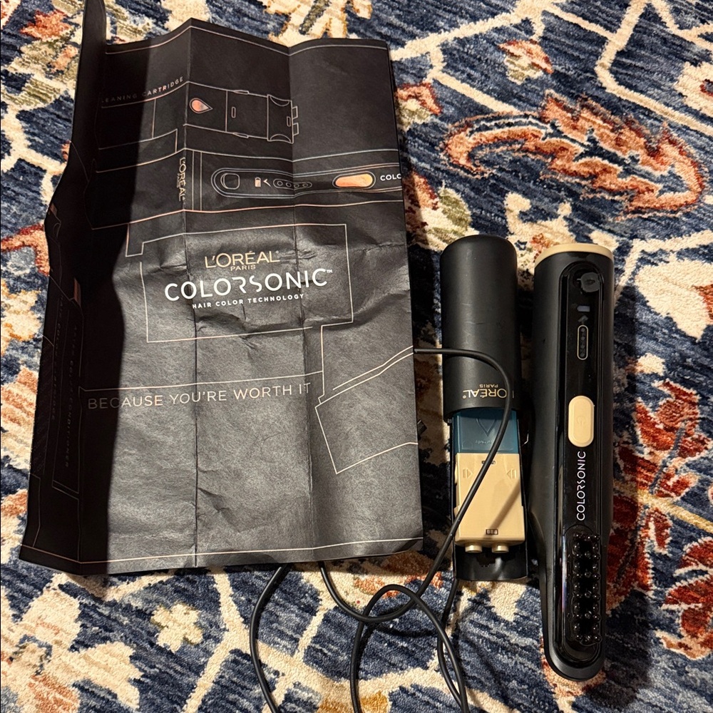 L'Oreal Colorsonic Hair Color Device in Black and Beige